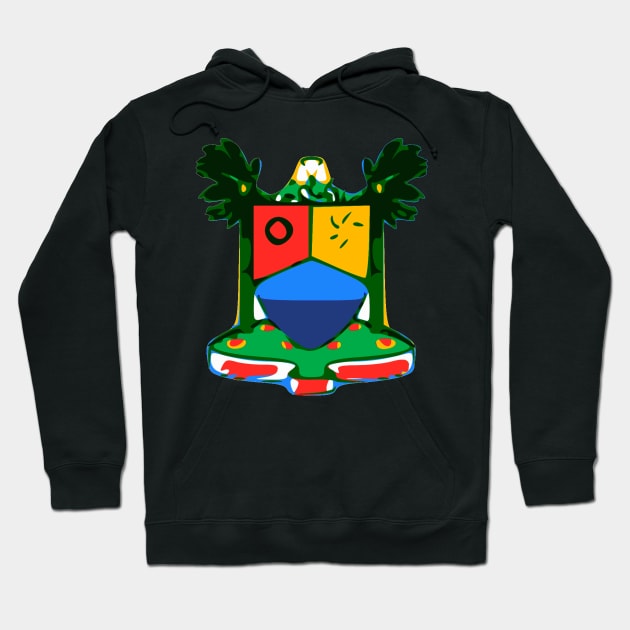 Lagos Nigeria Flag Decal Hoodie by zsonn